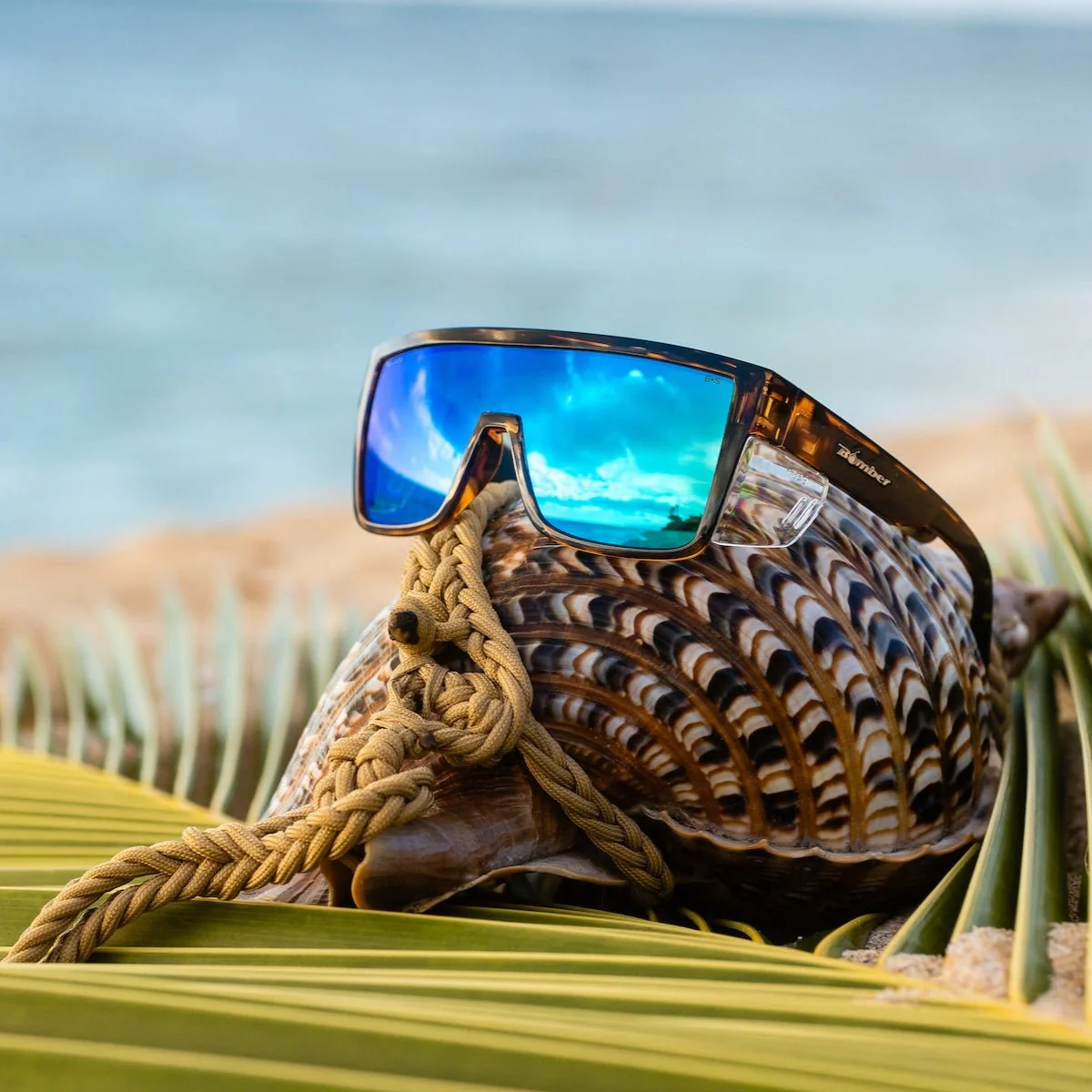 BUZZ Bomb Safety - Polarized Ice Blue Mirror Tortoise - Image 5